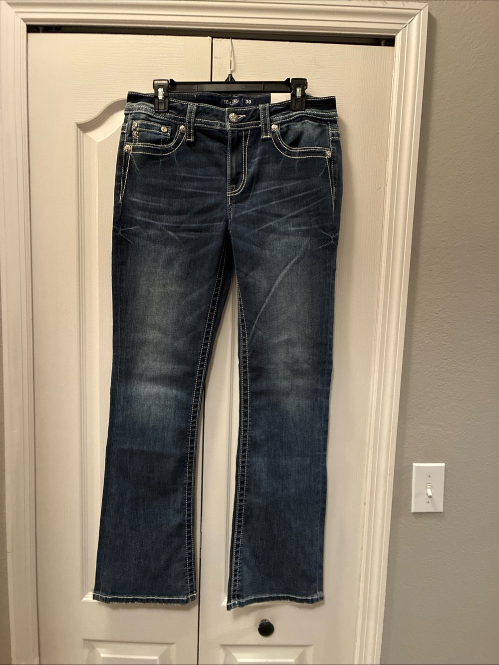 Miss me mid rise boot cut jeans size 30/32